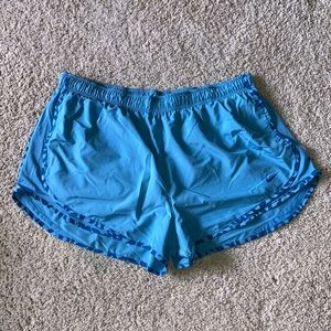 Blue pattern Nike dri fit tempo shorts